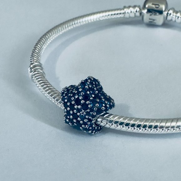 Authentic Pandora Bold Pave Star Charm - Picture 2 of 6